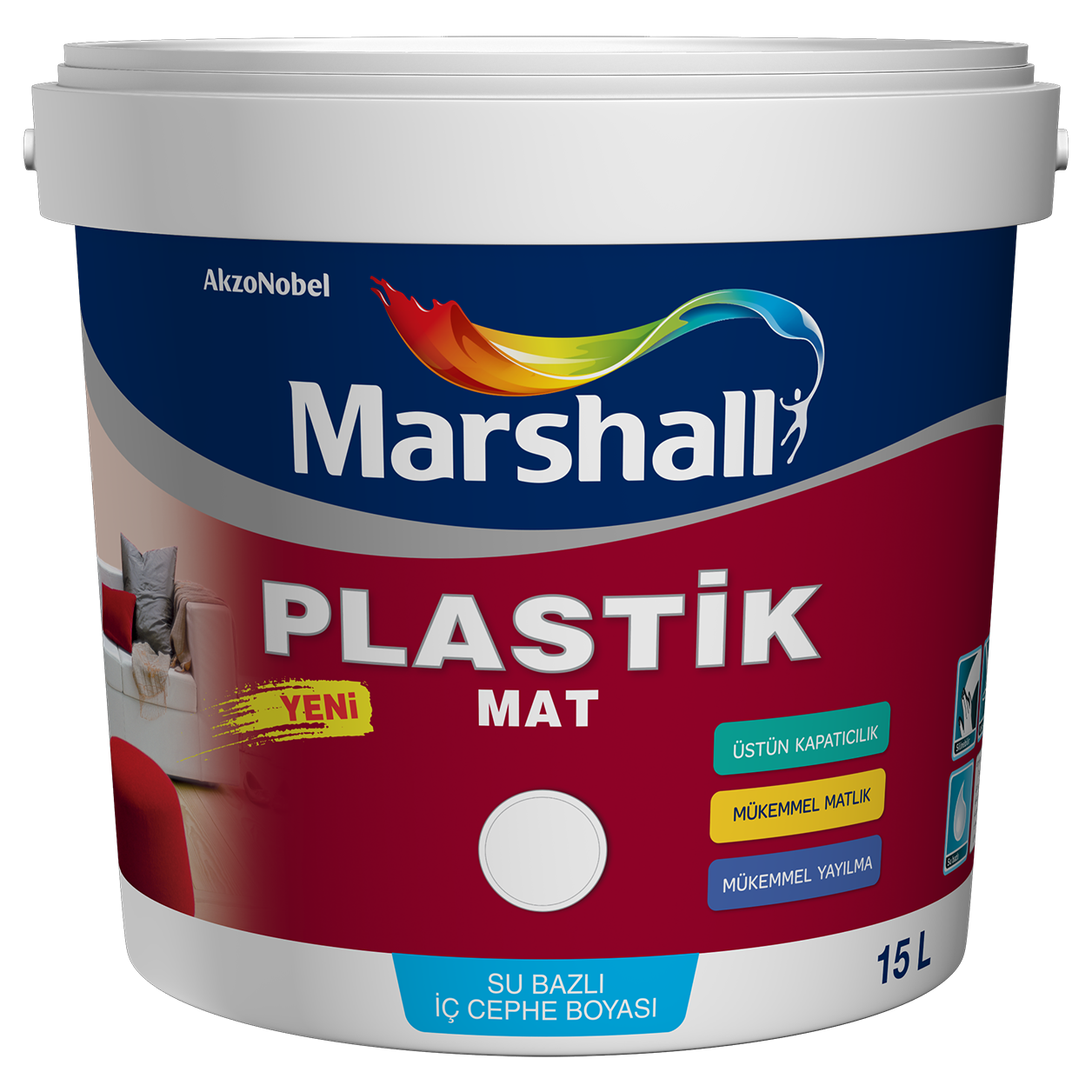 Marshall Plastik Mat İç Cephe Boyası